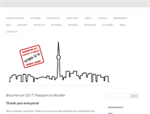 Tablet Screenshot of bouchercon2017.com
